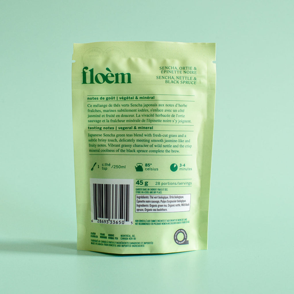 Loose-Leaf Tea — Sencha Green Tea, Nettle & Black Spruce