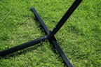 Cotton Rope Hammock with 3-Beam Stand