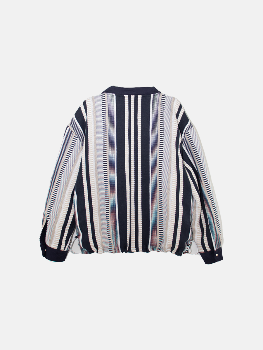 Reversible Striped Jacquard Jacket