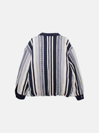 Reversible Striped Jacquard Jacket
