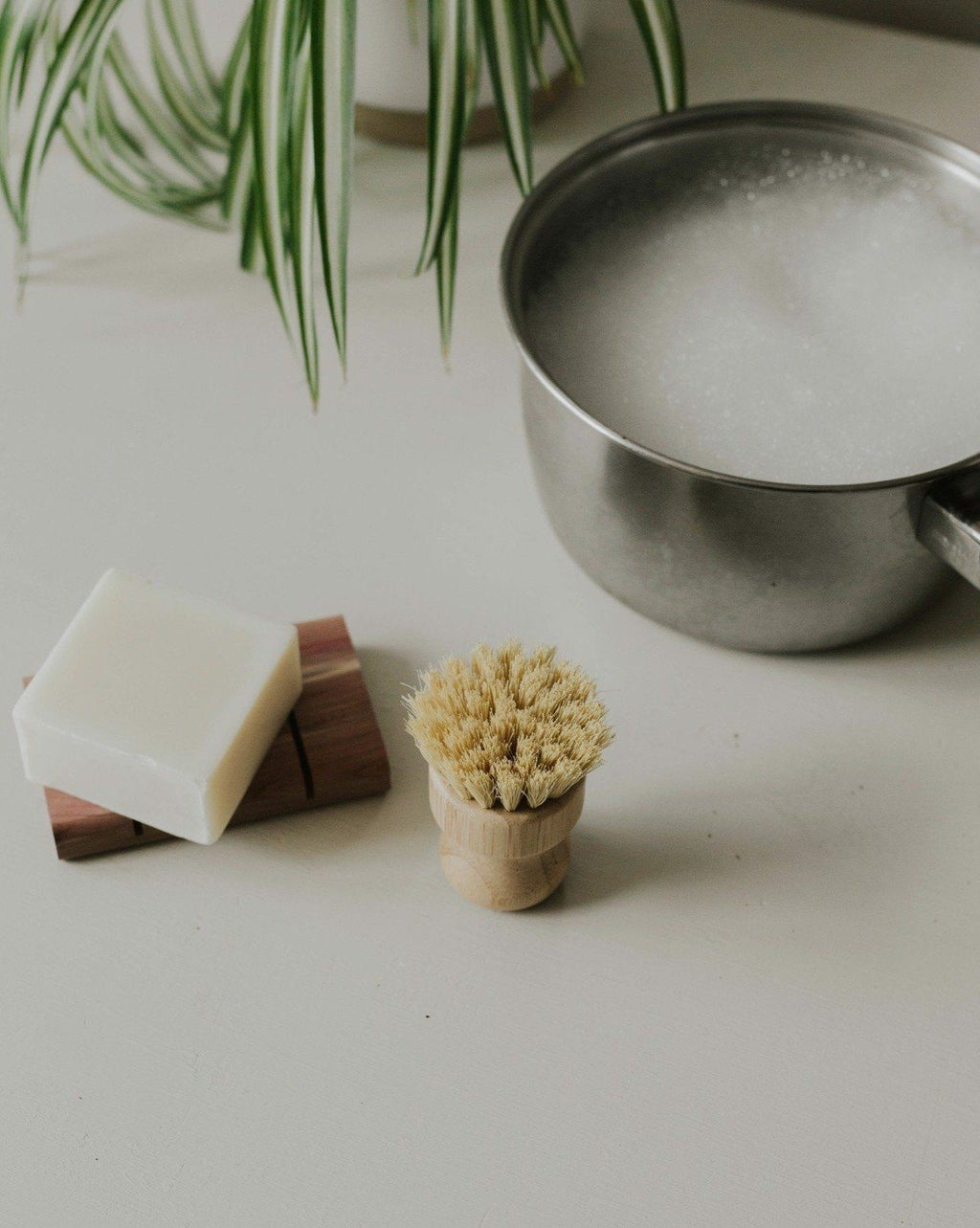 Bamboo Pot Brush