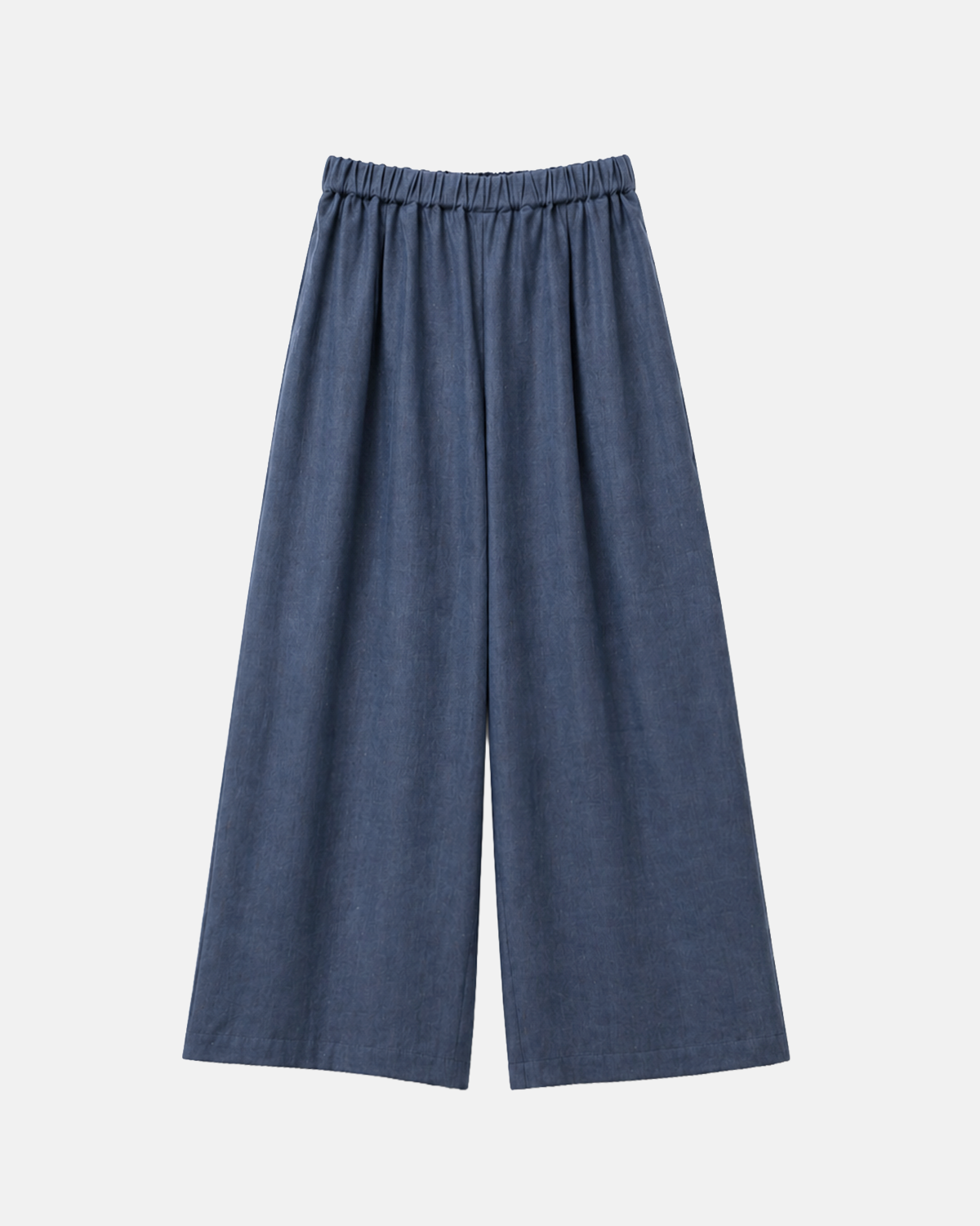 Linen-Look Flared Trousers