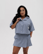 Organic Cotton Gingham Skort