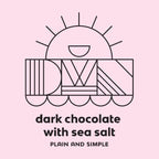 dark chocolate bar with sea salt