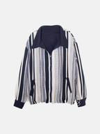 Reversible Striped Jacquard Jacket