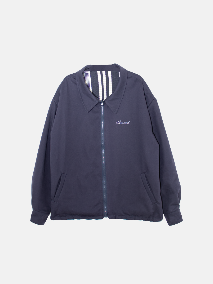 Reversible Striped Jacquard Jacket