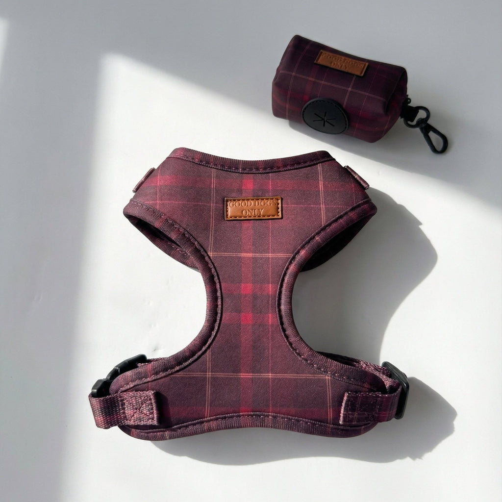 Plaid Waste Bag Holder