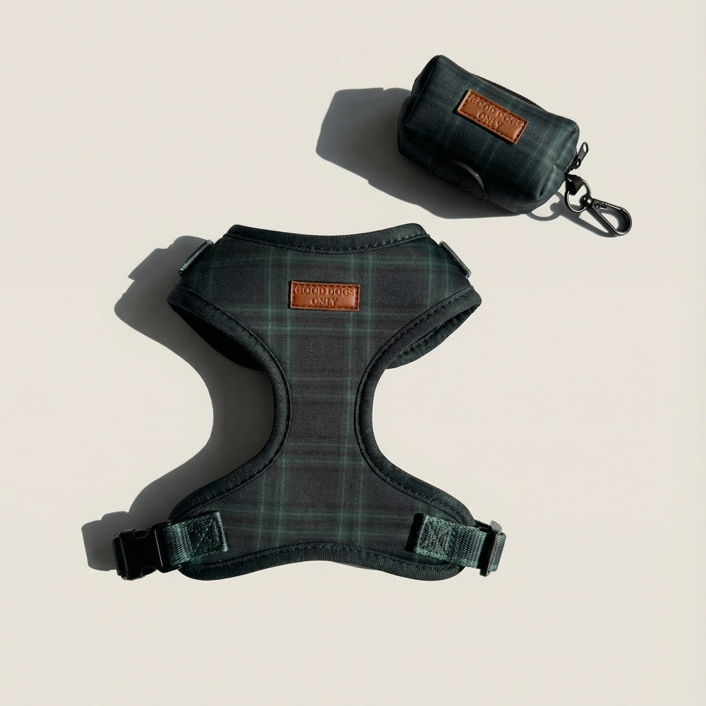 Plaid Waste Bag Holder