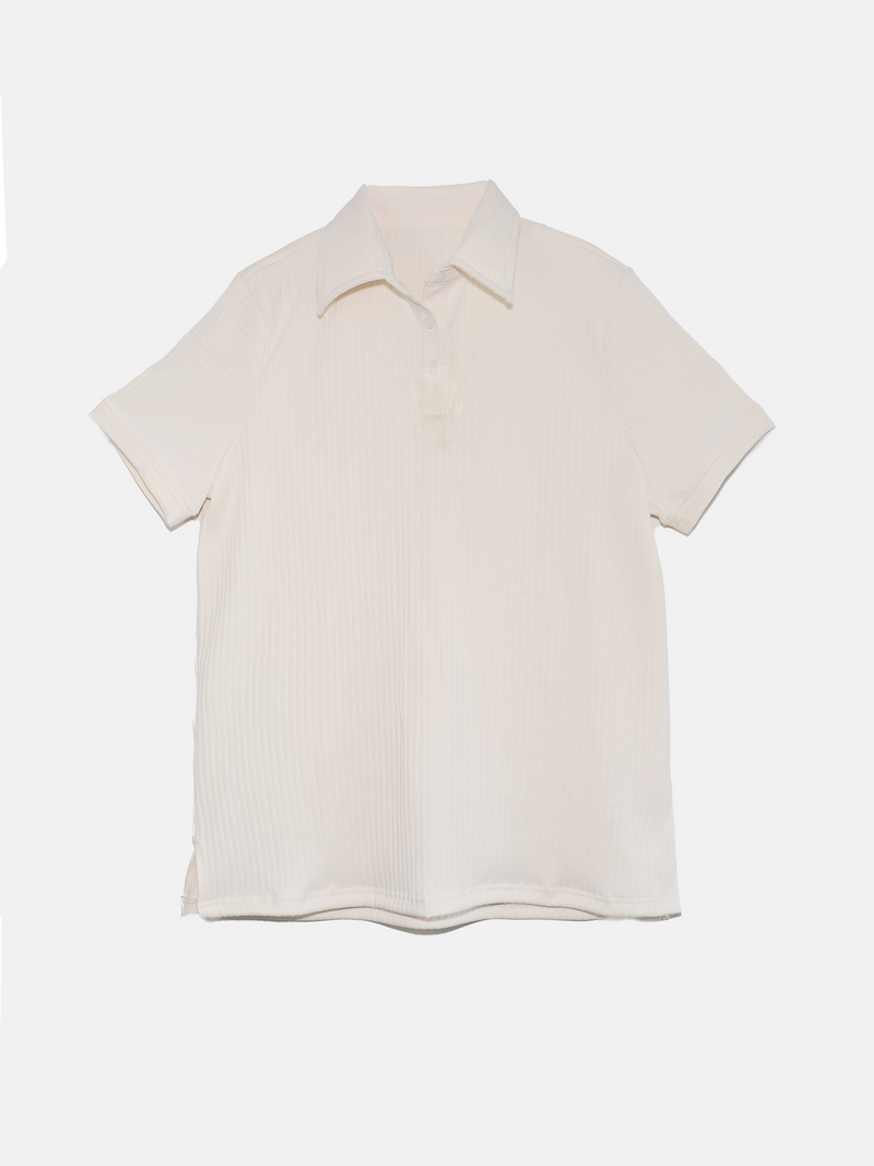Retro Ribbed Polo
