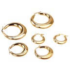 Minimalist Gold Circle Hoops