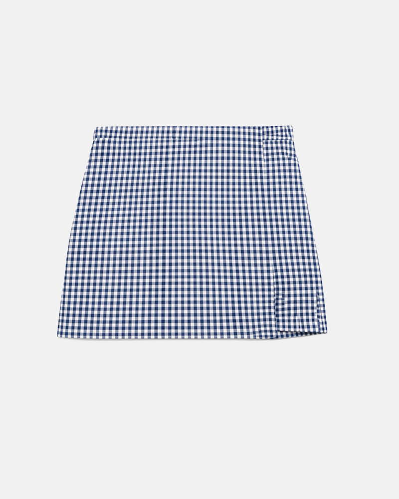 Organic Cotton Gingham Skort