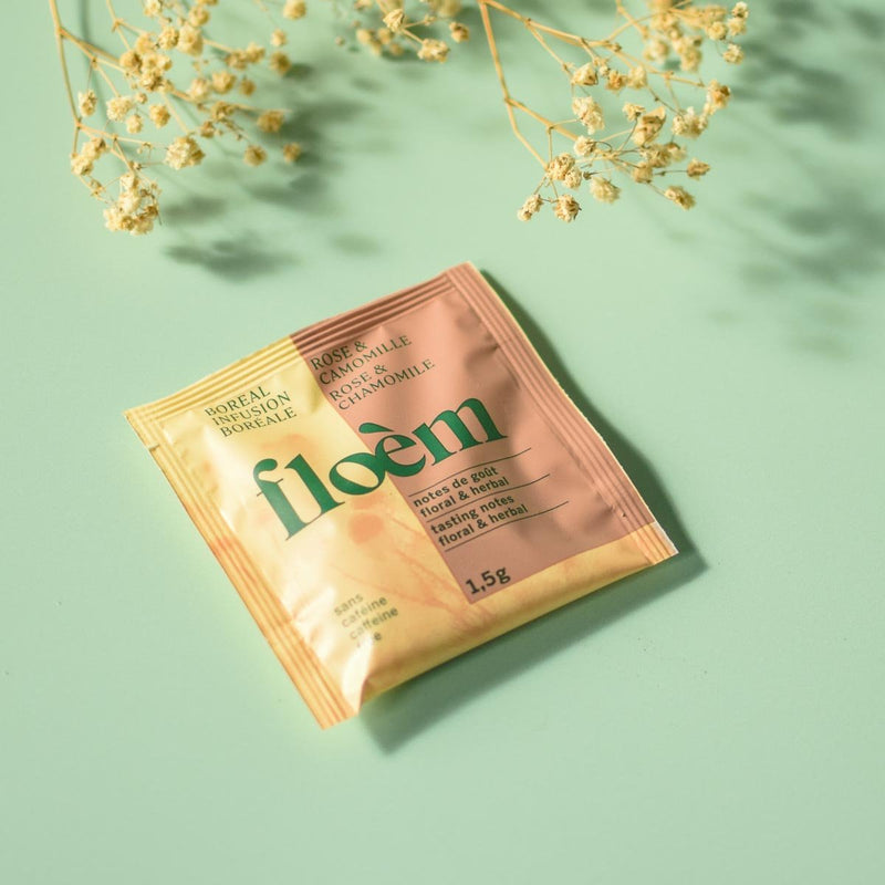 Herbal Tea, single sachet — Rose & Chamomile